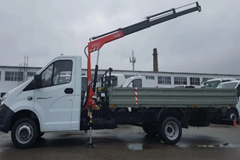 манипулятор Газель на разгрузке